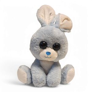Kellytoy Adorable Bunny Plush Stuffed Animal, Blue and White, 2015